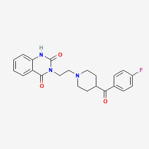 molecular formula C22H22FN3O3 B1673593 克坦沙林 CAS No. 74050-98-9