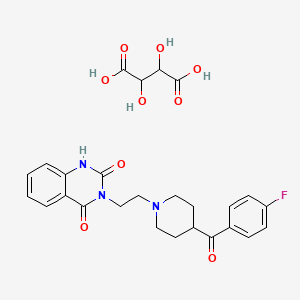 molecular formula C22H23FN3O3+ B1673595 Tartrate de kétansérine CAS No. 83846-83-7