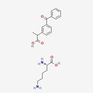 molecular formula C22H28N2O5 B1673616 Ketoprofen lysine CAS No. 57469-78-0