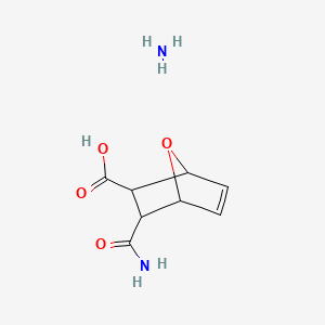 molecular formula C8H12N2O4 B1673622 Azane;3-carbamoyl-7-oxabicyclo[2.2.1]hept-5-ene-2-carboxylic acid CAS No. 60671-62-7