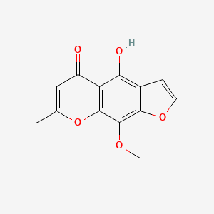 molecular formula C13H10O5 B1673631 Khellinol CAS No. 478-42-2
