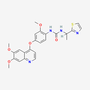 molecular formula C24H24N4O5S B1673635 Ki20227 CAS No. 623142-96-1