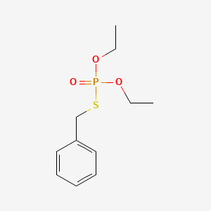 molecular formula C11H17O3PS B1673655 Phosphorothioic acid, O,O-diethyl S-(phenylmethyl) ester CAS No. 13286-32-3