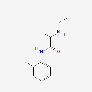 molecular formula C13H18N2O B1673690 alpha-Allylaminopropion-o-toluidide CAS No. 54749-85-8