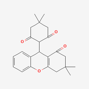molecular formula C23H26O4 B1673691 2-(3,3-dimethyl-1-oxo-4,9-dihydro-2H-xanthen-9-yl)-5,5-dimethylcyclohexane-1,3-dione CAS No. 6508-43-6