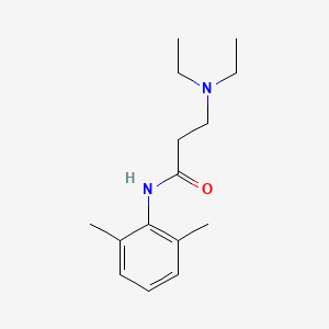 molecular formula C15H24N2O B1673713 3-(diethylamino)-N-(2,6-dimethylphenyl)propanamide CAS No. 21236-52-2