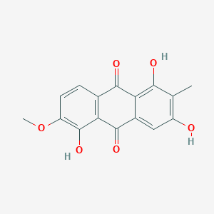 molecular formula C16H12O6 B1673737 1,3,5-Trihydroxy-2-methyl-6-methoxyanthraquinone CAS No. 98873-77-9