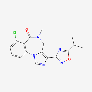 molecular formula C17H16ClN5O2 B1673835 L-663581 CAS No. 122384-14-9