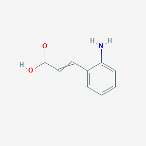 B167384 2-Aminocinnamic acid CAS No. 1664-63-7