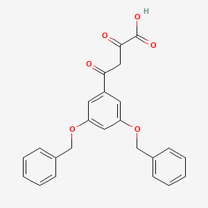 molecular formula C24H20O6 B1673943 4-[3,5-Bis(phenylmethoxy)phenyl]-2,4-dioxobutanoic acid CAS No. 251963-74-3
