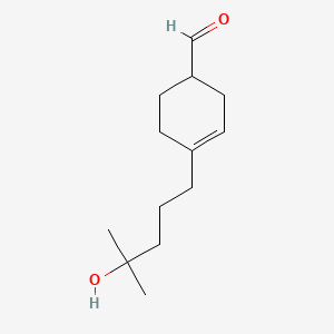 molecular formula C13H22O2 B1673954 Hydroxymethylpentylcyclohexenecarboxaldehyde CAS No. 31906-04-4
