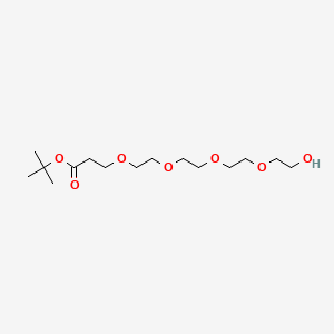 molecular formula C15H30O7 B1673976 叔丁基 1-羟基-3,6,9,12-四氧杂十五烷-15-酸酯 CAS No. 518044-32-1