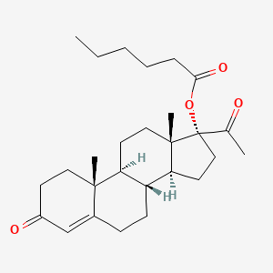 molecular formula C27H40O4 B1673979 羟孕酮卡普罗酸 CAS No. 630-56-8