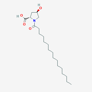 molecular formula C21H39NO4 B1673981 羟脯氨酰棕榈酰胺 CAS No. 41736-92-9