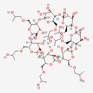 molecular formula C63H112O42 B1673982 羟丙基-β-环糊精 CAS No. 107745-73-3