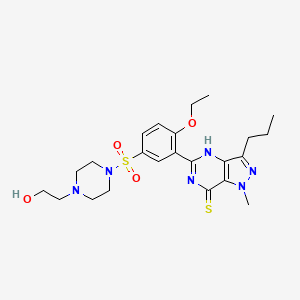 molecular formula C23H32N6O4S2 B1673985 羟基硫代同霍西地那非 CAS No. 479073-82-0