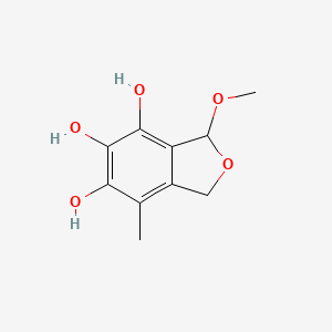 B1674023 4,5,6-Isobenzofurantriol, 1,3-dihydro-3-methoxy-7-methyl- CAS No. 342785-41-5