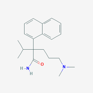 B167405 5-(Dimethylamino)-2-naphthalen-1-yl-2-propan-2-ylpentanamide CAS No. 1606-10-6