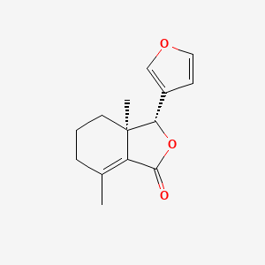 molecular formula C14H16O3 B1674054 白鲜蒿内酯 CAS No. 28808-62-0
