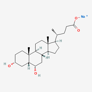 molecular formula C24H39NaO4 B1674122 脱氧胆酸钠盐 CAS No. 10421-49-5