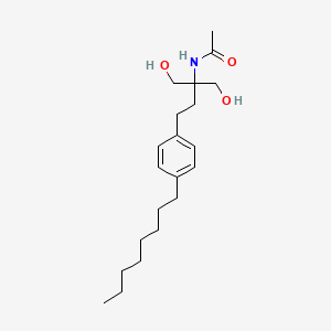 molecular formula C21H35NO3 B1674170 N-(1-羟基-2-(羟甲基)-4-(4-辛基苯基)丁-2-基)乙酰胺 CAS No. 249289-10-9