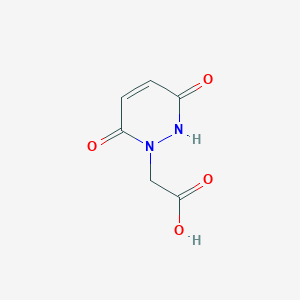 molecular formula C6H6N2O4 B167427 2-(3,6-二氧代-2,3-二氢吡哒嗪-1(6H)-基)乙酸 CAS No. 10158-72-2