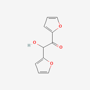 molecular formula C10H8O4 B1674284 Furoína CAS No. 552-86-3