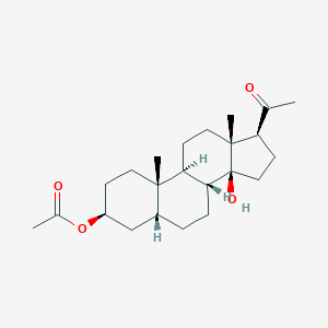 B167433 Pregnan-20-one, 3-(acetyloxy)-14-hydroxy-, (3beta,5beta,14beta)- CAS No. 10005-75-1