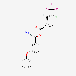 molecular formula C23H19ClF3NO3 B1674341 λ-氯氰菊酯 CAS No. 76703-65-6