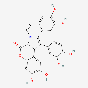 molecular formula C25H17NO8 B1674347 Lamellarin H CAS No. 115982-22-4