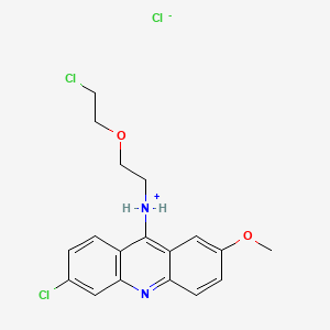 B1674360 6-Chloro-9-((2-((2-chloroethyl)oxy)ethyl)amino)-2-methoxyacridine hydrochloride CAS No. 38915-21-8