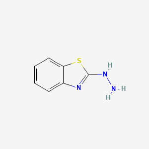molecular formula C7H7N3S B1674376 2-肼基苯并噻唑 CAS No. 615-21-4