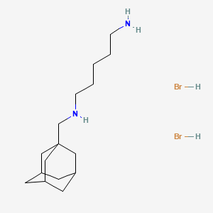 molecular formula C16H32Br2N2 B1674387 IEM 1754 dihydrobroMide CAS No. 162831-31-4