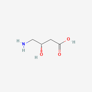 molecular formula C4H9NO3 B1674389 (S)-4-Amino-3-hydroxybutanoic acid CAS No. 7013-05-0