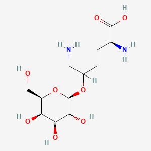 molecular formula C12H24N2O8 B1674396 5-(beta-D-galactopyranosyloxy)-L-lysine CAS No. 32448-36-5