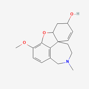 molecular formula C17H21NO3 B1674398 加兰他敏 CAS No. 357-70-0