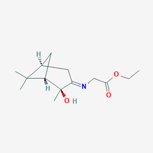 molecular formula C14H23NO3 B016744 (1S,2S,5S)-Ethyl [(2-Hydroxypinan-3-ylene)amino]acetate CAS No. 90473-00-0