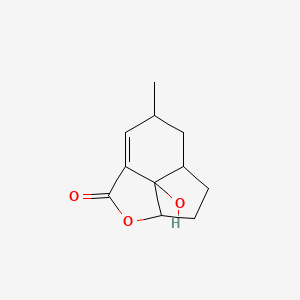 molecular formula C11H14O3 B1674401 加利埃拉内酯 CAS No. 133613-71-5