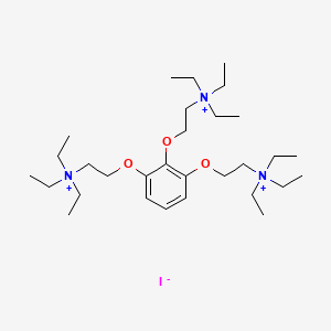 molecular formula C30H60IN3O3+2 B1674402 三碘化加拉明 CAS No. 65-29-2