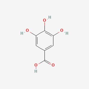 molecular formula C7H6O5<br>C6H2(OH)3COOH<br>C7H6O5 B1674404 Gallussäure CAS No. 149-91-7