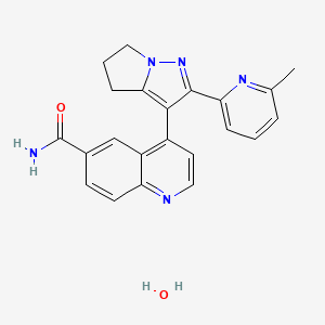 molecular formula C22H21N5O2 B1674416 Galunisertib monohydrate CAS No. 924898-09-9