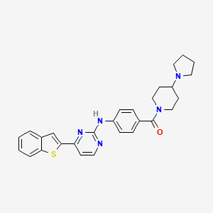 molecular formula C28H29N5OS B1674433 IKK抑制剂VII CAS No. 873225-46-8