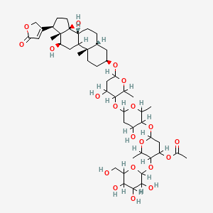 molecular formula C49H76O20 B1674451 毛花苷 C CAS No. 17575-22-3
