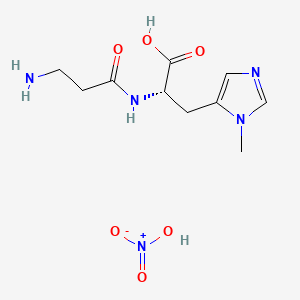 molecular formula C10H17N5O6 B1674481 L-鸟氨酸硝酸盐 CAS No. 10030-52-1