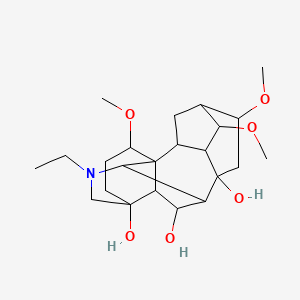 B1674502 O(sup 1)-Methyllappaconidine CAS No. 23943-93-3