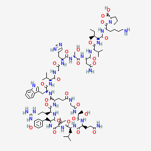 molecular formula C94H143N27O25 B1674507 套索菌肽 A CAS No. 732286-09-8