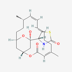 molecular formula C22H31NO5S B1674543 鬼笔环肽A CAS No. 76343-93-6