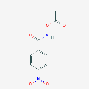 B167456 O-Acetyl-N-(p-nitrobenzoyl)hydroxylamine CAS No. 1613-81-6