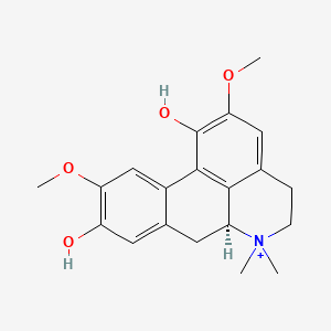 molecular formula C20H24NO4+ B1674562 月桂叶碱 CAS No. 7224-61-5