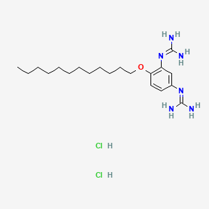 B1674565 Lauroguadine hydrochloride CAS No. 135-42-2